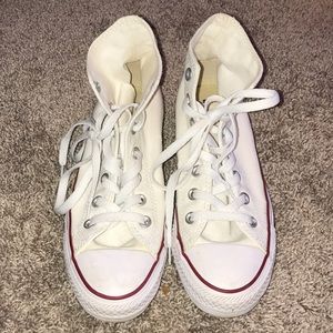 White High Top Converse Women’s Size 7